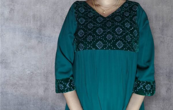 V Neck Kurti, Anarkali, Georgette
